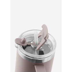 Termokop med suger�r - Soft Rose