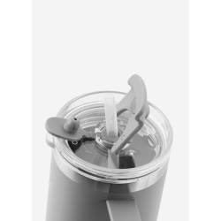 Termokop med sugerr - Light Grey