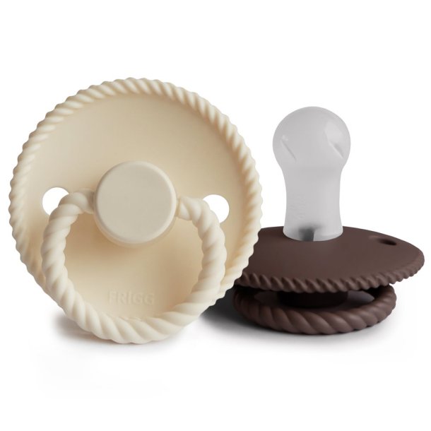 FRIGG Limited Autumn Collection - Rope Silicone 2-Pack - Cream/Cocoa - Size 1