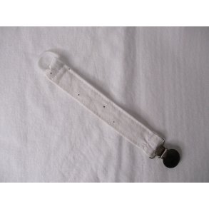 Suttesnor - Hvid med sorte prikker 